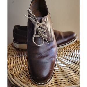 Dockers Men Leather Shoes Oxford Casual Brown Laceup Sz 11 Eclectic Grandpa core